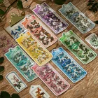 Винтажные водонепроницаемые декоративные наклейки-бабочки из золотой фольги для домашних животных, 4 листа