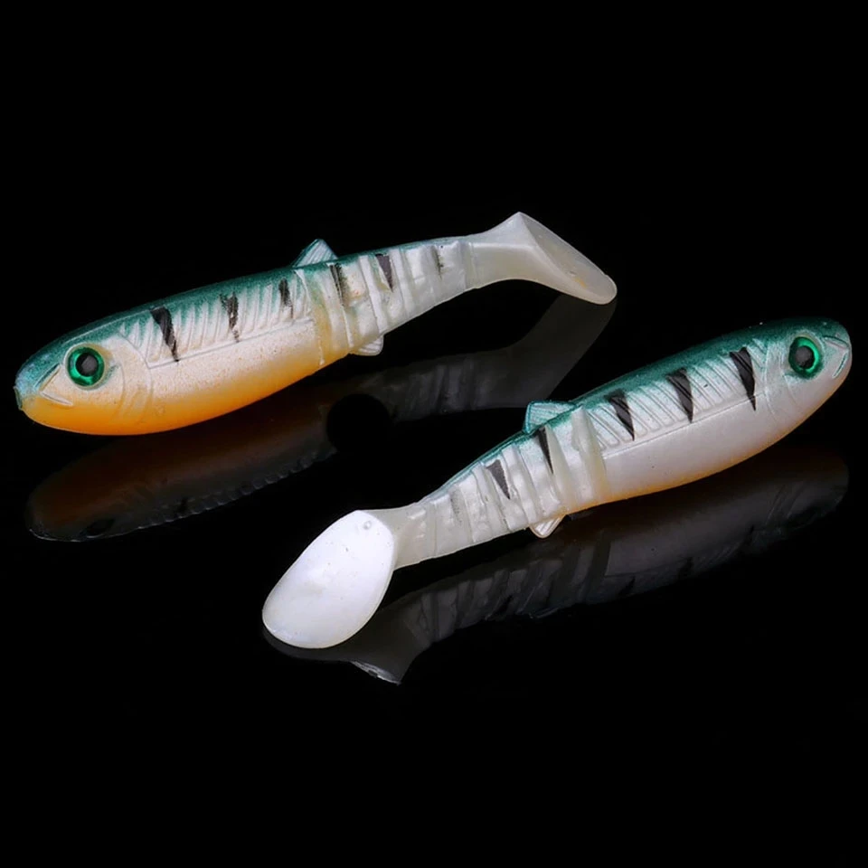 WALK FISH 4 шт./лот Cannibal Baits 80 мм 5 7 г искусственные мягкие рыболовные приманки воблеры