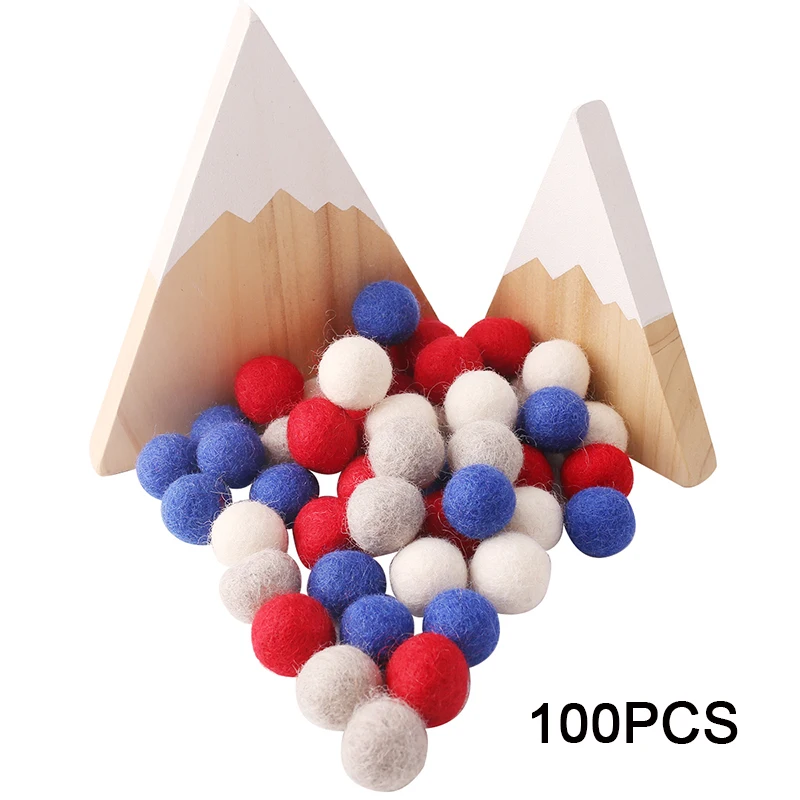 100 шт. 20 мм шерстяными шариками Семья собственными руками Сделай Сам ремесла