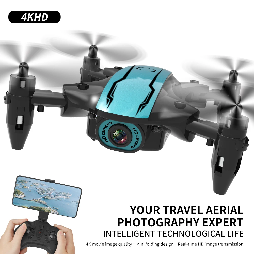 

LS Mini Drone 4K CS02 WiFi FPV with 0.3MP/5.0/4KMP HD Camera Altitude Hold Mode Foldable RC Drone One key return Quadcopter RTF