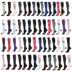 Компрессионные чулки унисекс, велосипедные носки для Хэллоуина, подходят для отечности, диабета, варикозного расширения вен, марафона, носки для бега