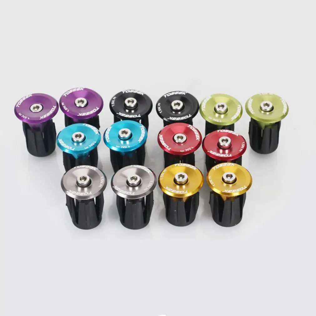 

1 Pair Mountain Road Bike Handlebar End Stopper MTB Road Bicycle Cycling Grip Anti-slip Firm Handlebar Caps Bike Accessory Hot