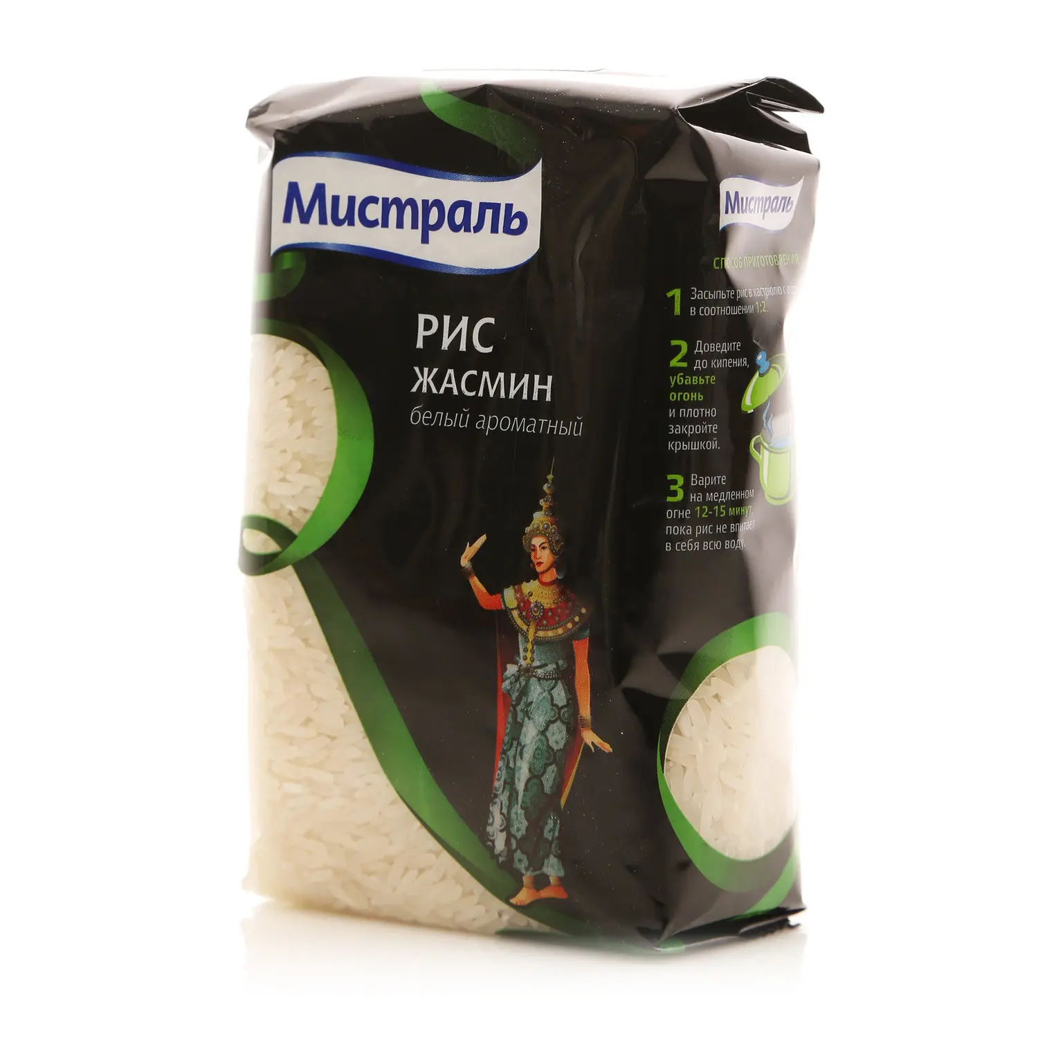 Рис жасмин белый ароматный ТМ Мистраль | Продукты
