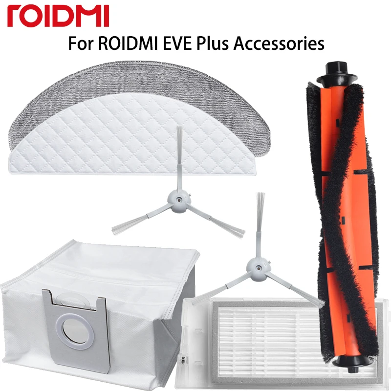 For ROIDMI EVE Plus Vacuum Cleaner Parts Dust Bag Disposable Wipes Repetitive Mop Accessories