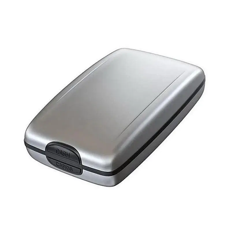 

Credit Card Case Aluminum Alloy Money Coins Identity Debit Card Holder Travel Anti Theft Hard Shell Coin Purse Universal