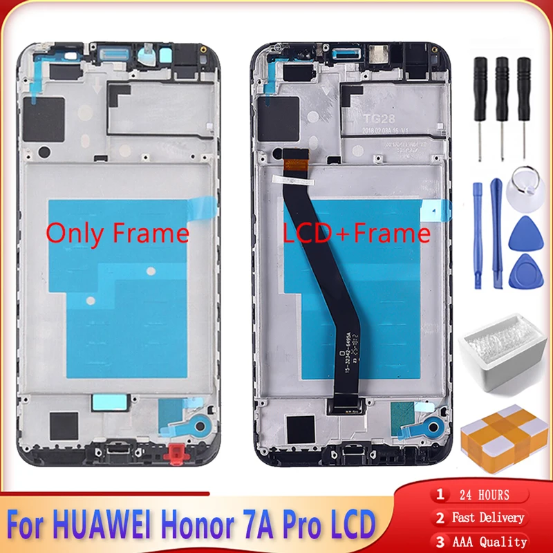 5 7 &quotс рамкой для Huawei Honor 7A pro Aum L29 ЖК дисплей сенсорный экран дигитайзер сборки 7C