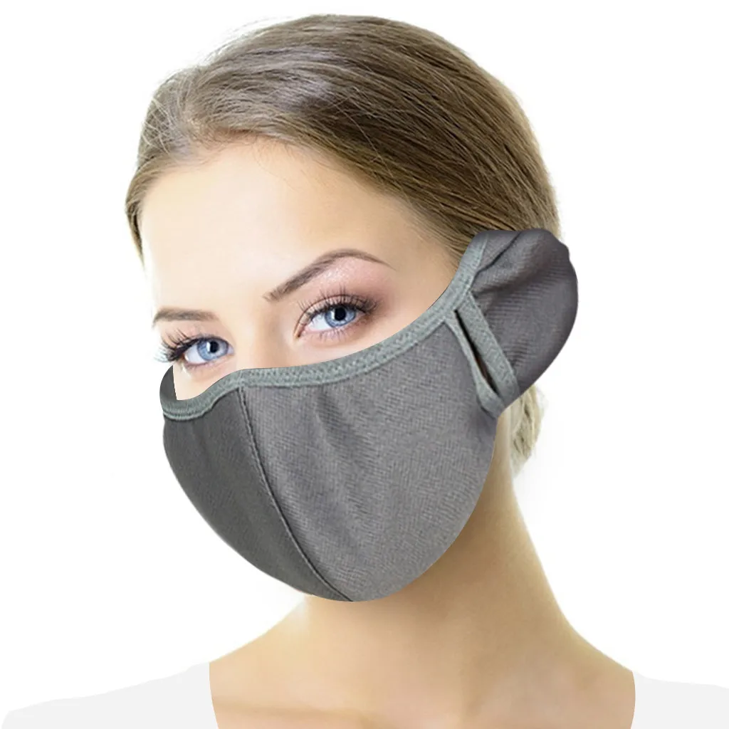 

Winter Outdoor Protect-Ear-Half-Face-Mask Washable Dustproof Keep-Warm Adults Masque Mascarillas Cycling Breathable Mouth-Mask #