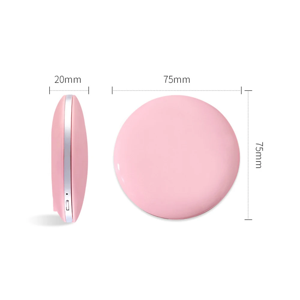 Valentine's Day Lighted Makeup Mirror Light Mini Round Portable Led Make Up Sensing Usb Chargeable | Красота и здоровье