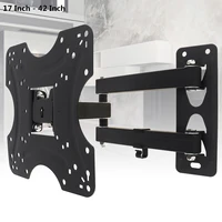 22kg adjustable frosted material tv wall mount bracket flat panel tv frame with wrenchcable clip for 17 42inch lcd led monitor