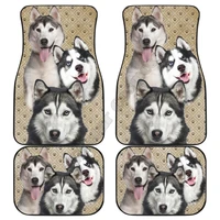 husky car floor mats funny for husky dog lover 3d printed pattern mats fit for most car anti slip cheap colorful