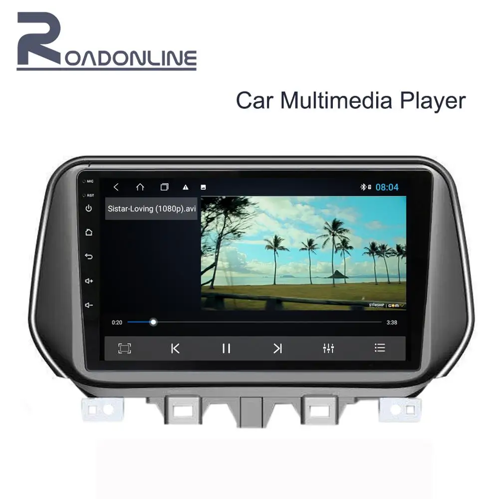 Android 1Din 10," Автомобильный Радио стерео плеер через 4G/wifi/MP4/Bluetooth с камерой заднего вида/сенсорным экраном для Hyunda Tucson