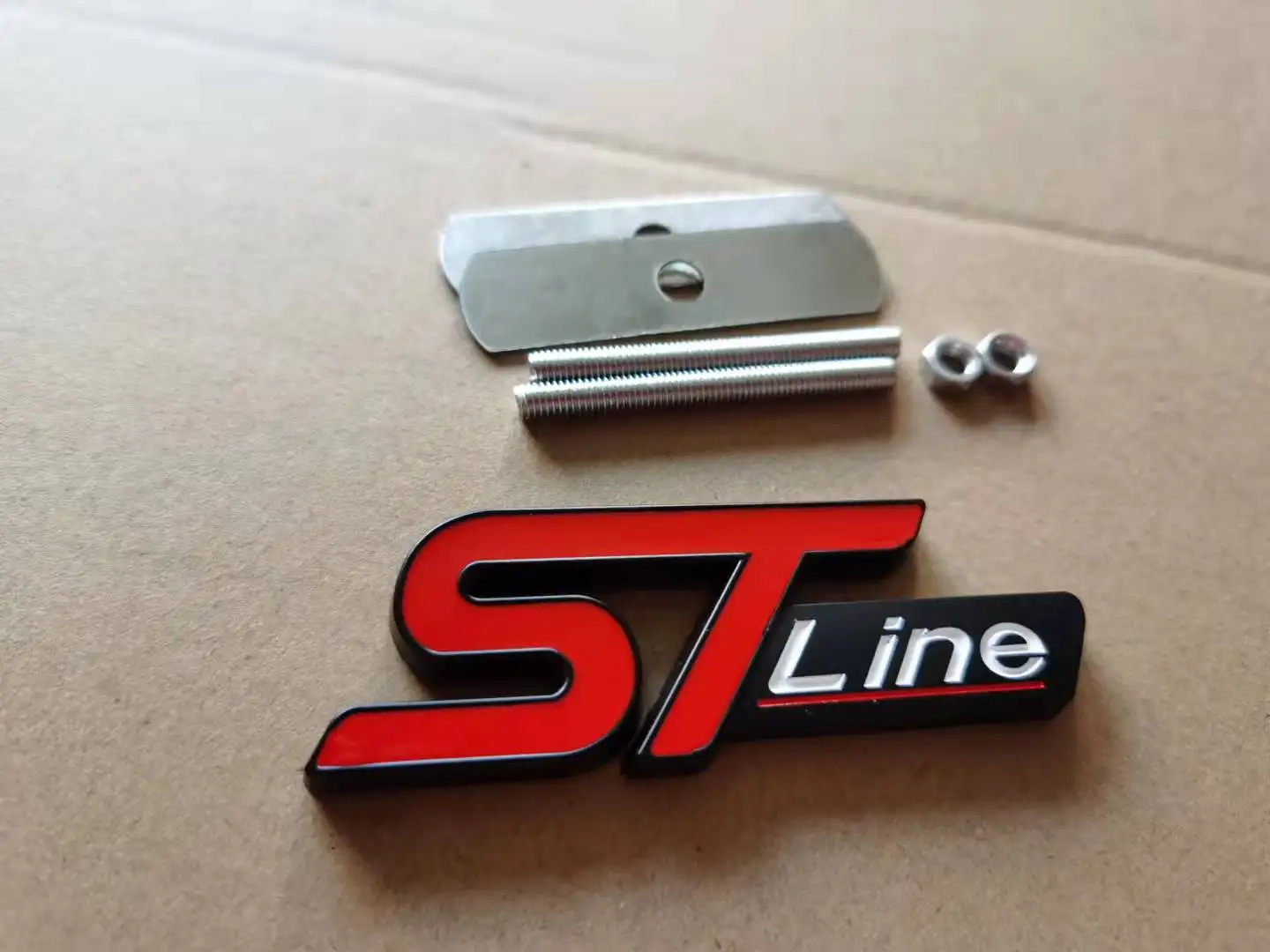 1 металлическая звезда ST line передняя решетка автомобиля эмблема значок