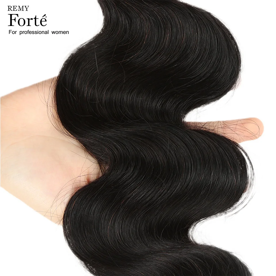 Remy Forte бодиволновые пряди бразильские волосы волнистые натуральный цвет 1/3