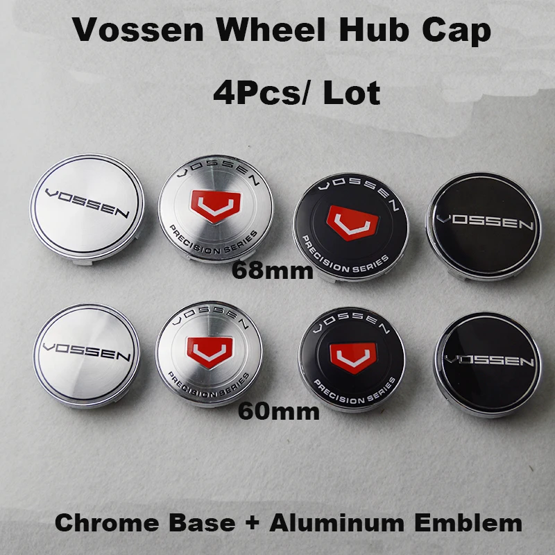 

4Pcs 60MM 68MM Auto Wheel Hub Cap Car Wheel Center Emblem Cover Emblem Badge Decal