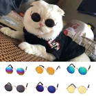 Очки для собак и щенков в стиле ретро, модные прикольные солнцезащитные очки для фотографирования, забавные аксессуары для кошек и собак, 13 цветов