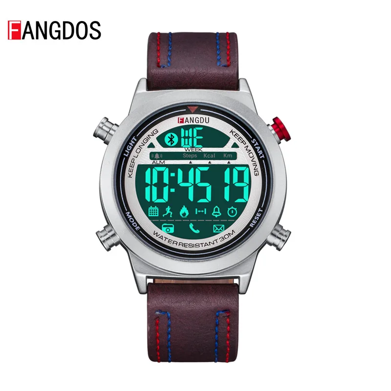 Мужские спортивные Смарт часы с хронографом и будильником|Мужские электронные