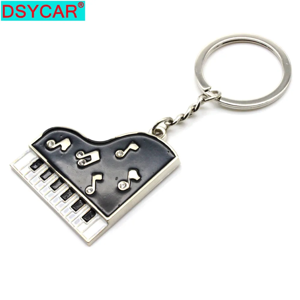 DSYCAR 1 шт. модные брелки для фортепиано пара ключей подвесная подвеска