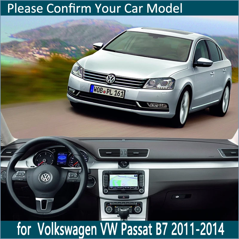 Нескользящий коврик для приборной панели Volkswagen VW Passat B7 2011 2012 2013 2014 | Автомобили и
