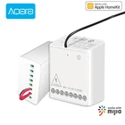 Модуль релейного беспроводного управления Aqara, двухканальный переключатель управления умсветильник льником для приложения Mi Home для IO, оригинал, 100%