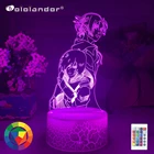 Новый аниме Атака Титанов 3d лампа Энни леонхарт свет для спальни украшения детский подарок Атака Титанов светодиодный ночсветильник Mikasa