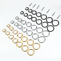 big gold hoops earrings minimalist thick tube round circle earrings for women zinc alloy trendy hiphop rock
