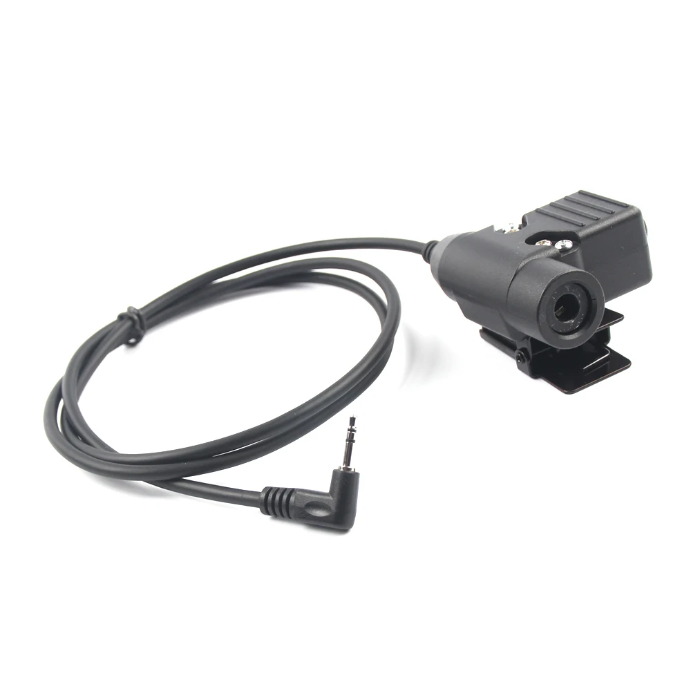 1pin 2.5mm AUX Tactical U94 Ptt Headset Headphone Cable & Ptt For Motorola Fit Nato Plug Headphone Accessories