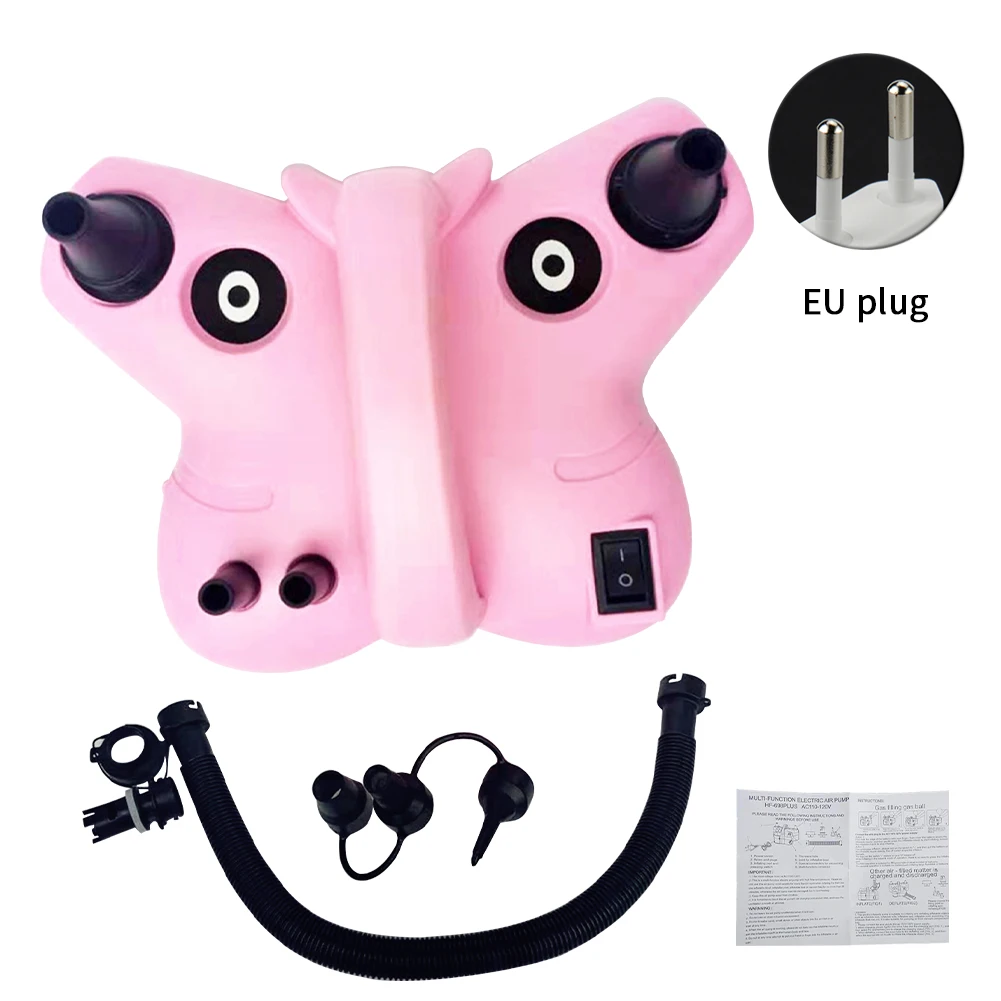 

Electric Inflator Balloon Pump Multifunction Butterfly Shape Practical Accessories With Nozzles Birthday Portable Party Supplies
