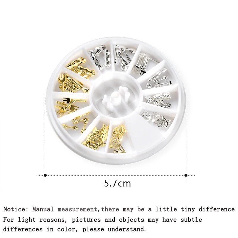 

3D Metal Nail Art Charm Stainless Steel Caviar Beads Nail Decoration Gold Silver Rose Gold Black Bead Nail Stud Manicure DIY