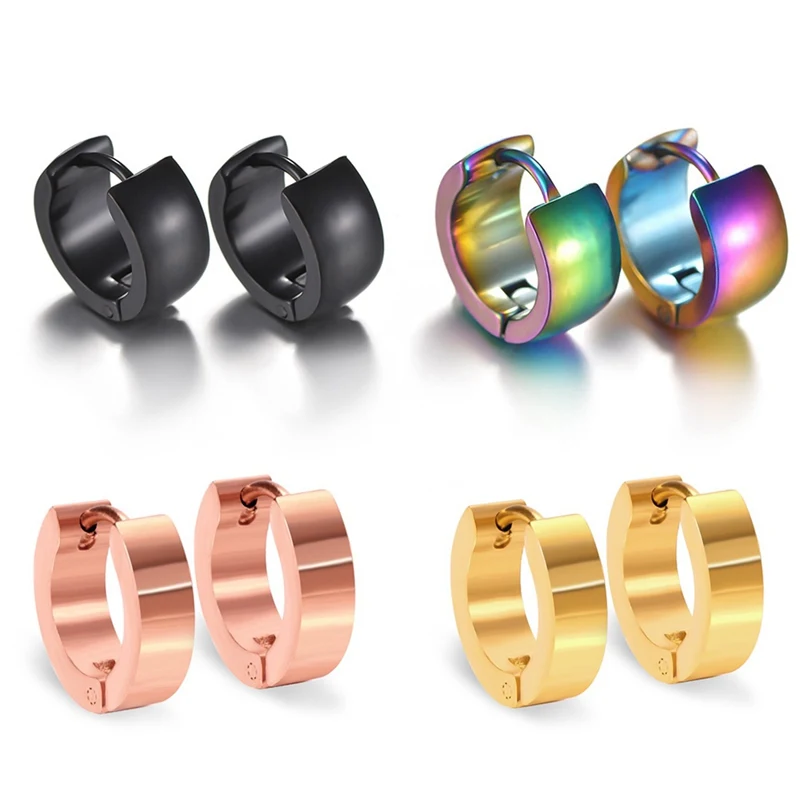 Хит модные для мужчин и женщин в стиле панк серебро золото черный синий цвет