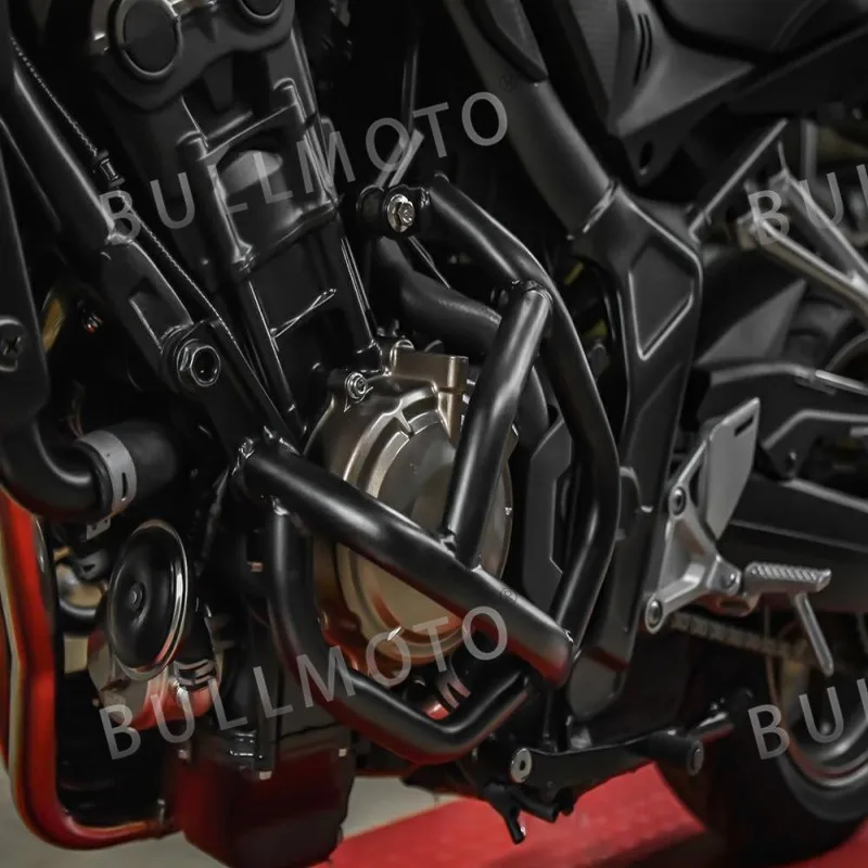 

For Honda CB650R 2019 2020 Dumb Black Motorcycle Engine Guard Crash Bar Frame Protector Bumper Fall Protection