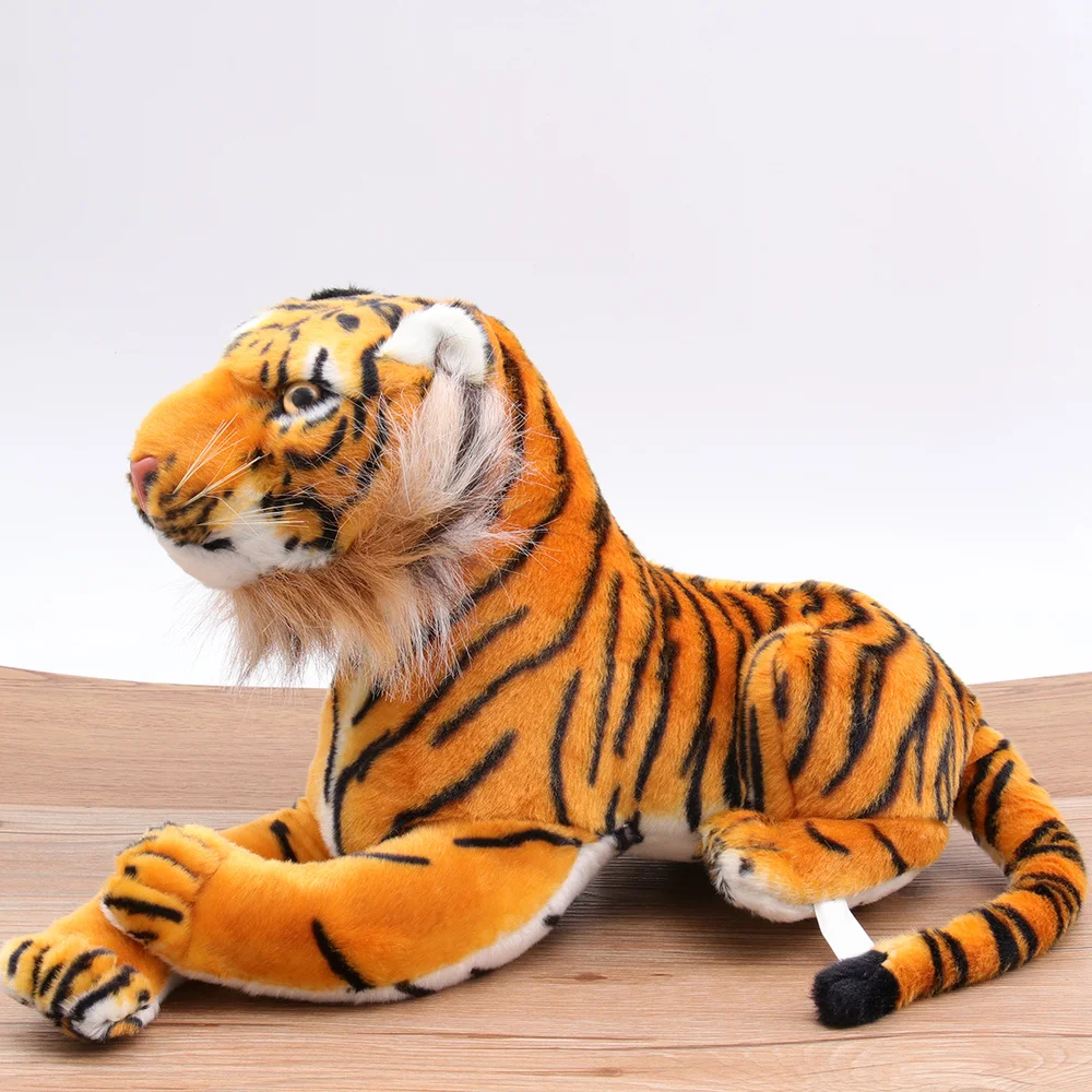 

Мягкие куклы-животные, имитация тигра, креативные игрушки, украшение для дома, спальни, гостиной (оранжевый тигр, 30 см)