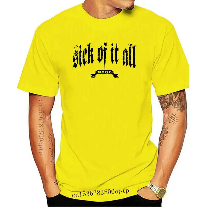 

New Sick Of It All Pete (White) T-Shirt - 2021 OFFICIAL