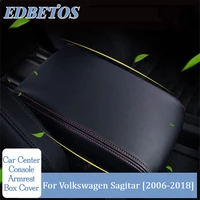 car armrest box cover for volkswagen vw sagitar 2006 2018 cover armrest mat dust proof cushion automobiles interior accessories