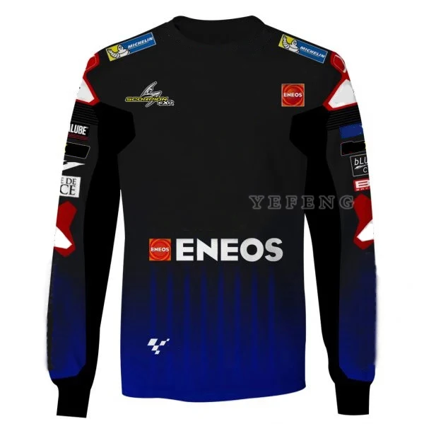 

For Yamaha Champion T-shirt Moto GP Summer Motorcycle Men's Jersey Quick dry Racing Team Long sleeve Street Cycling Equipment