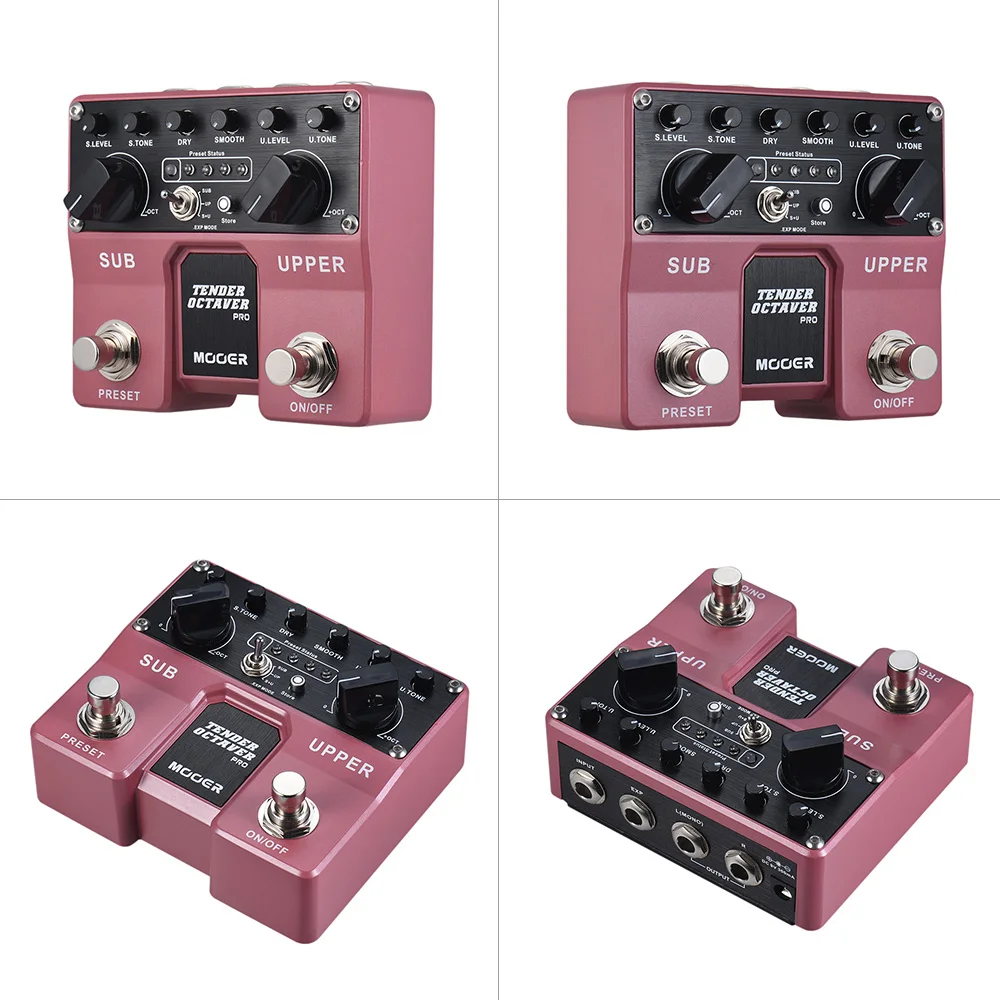 

MOOER TENDER OCTAVER Pro Octave Guitar Effect Pedal Sub & Upper Octaves 4 User Presets with Dual Footswitches guitar pedal