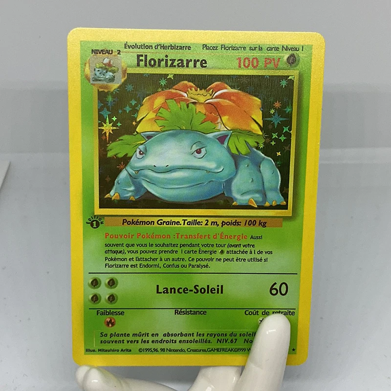 Tarjetas de Pokemon franc&eacute;s de primera edici&oacute;n, 1996 a&ntilde;os, tarjetas de juego de colecci&oacute;n-3