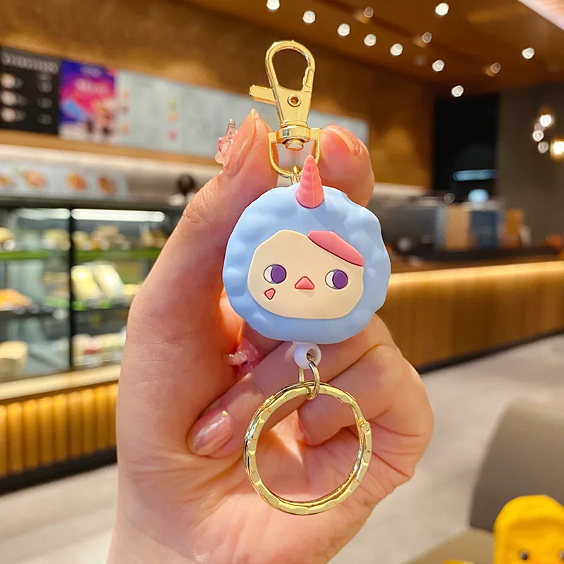 

Korean Creative Lovely Candy Girl Car Key Ring Cartoon Clown Bag Men And Women Key Chain Pendant Candy Color Keychains Gift Cute