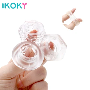 Удлинитель пениса IKOKY, 3 шт.компл., эротическое кольцо на пенис для увеличения пениса, мужские секс-игрушки для мужчин, кольца целомудрия для пениса