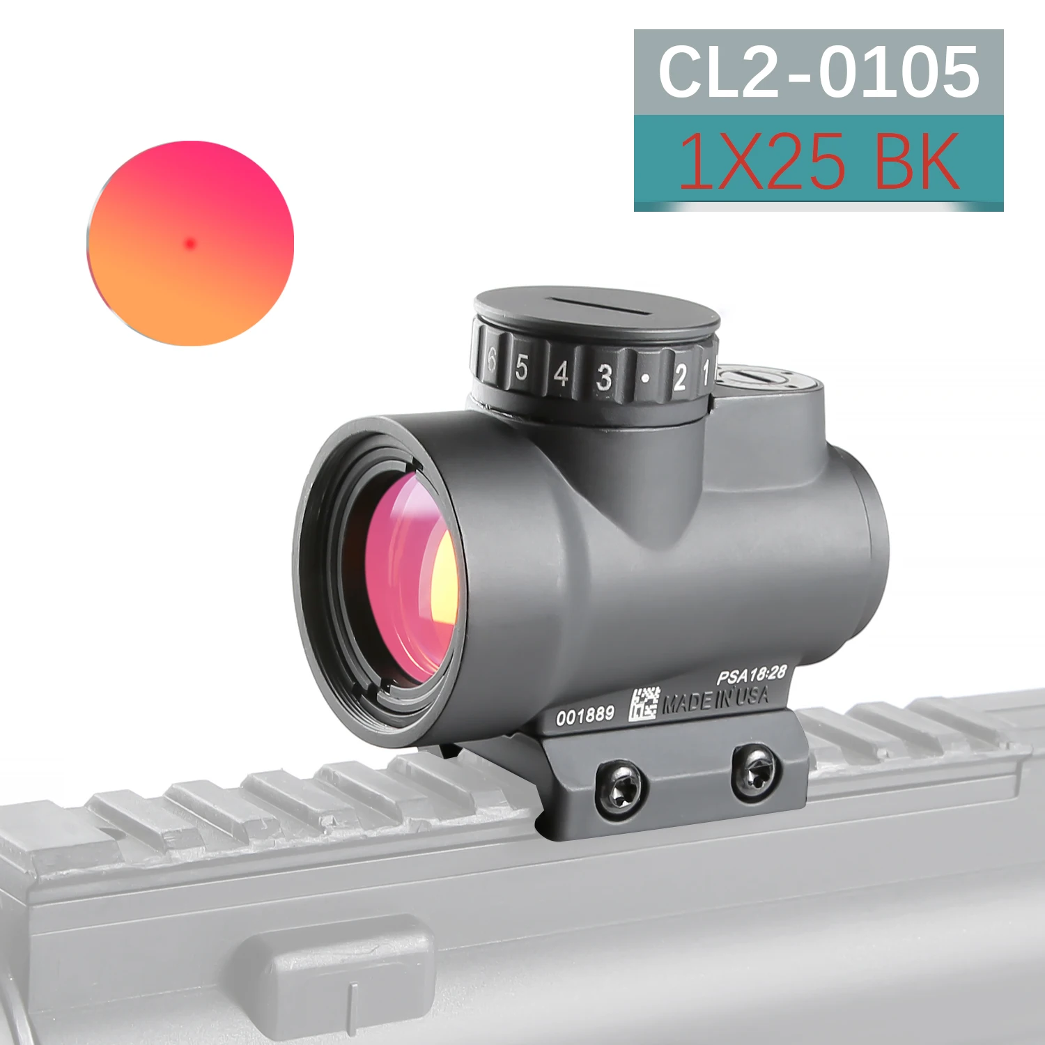 Тактический CL2 0105 Red Dot голографический мини прицел Красная точка зрения с курицей