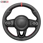 Черная углеродное волокно, черная натуральная кожа чехол рулевого колеса автомобиля для Mini Cooper Coupe Clubman Countryman 2014-2020