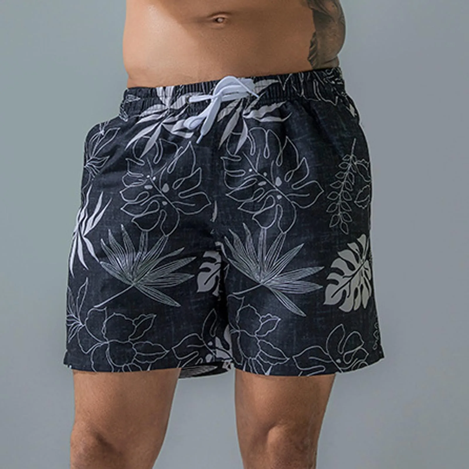 Men's Drawstring Shorts For The Beach Swim Trunks Quick Dry Surfing Running Swimming Watershort Sungas Masculinas Praia |