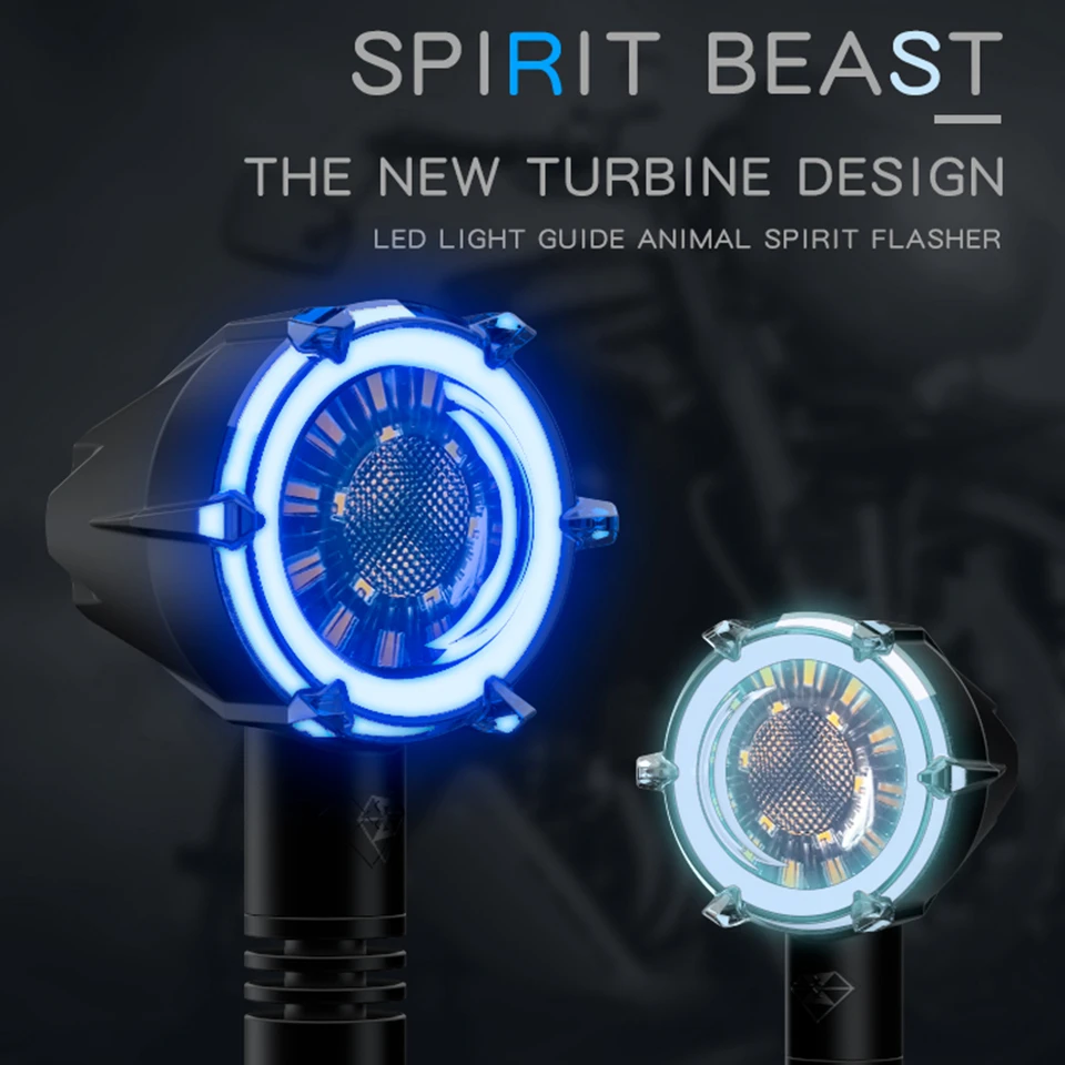 

Spirit Beast-L11 Universal Motorcycle Turn Signal LED day-time&night-time running light Motorbike Front/Rear direction indicator
