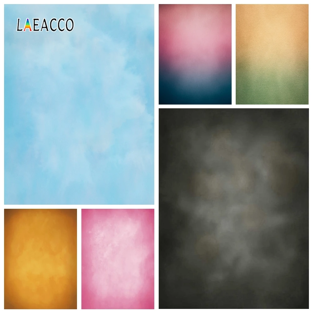 Laeacco Baby Shower Photozone градиентный однотонный винтажный портретный фон для фотосессии