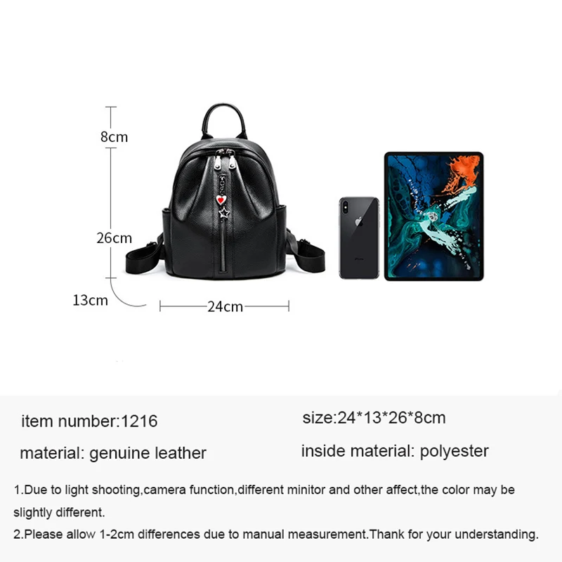 Женский мини-рюкзак из натуральной кожи для девочек-подростков | Багаж и сумки