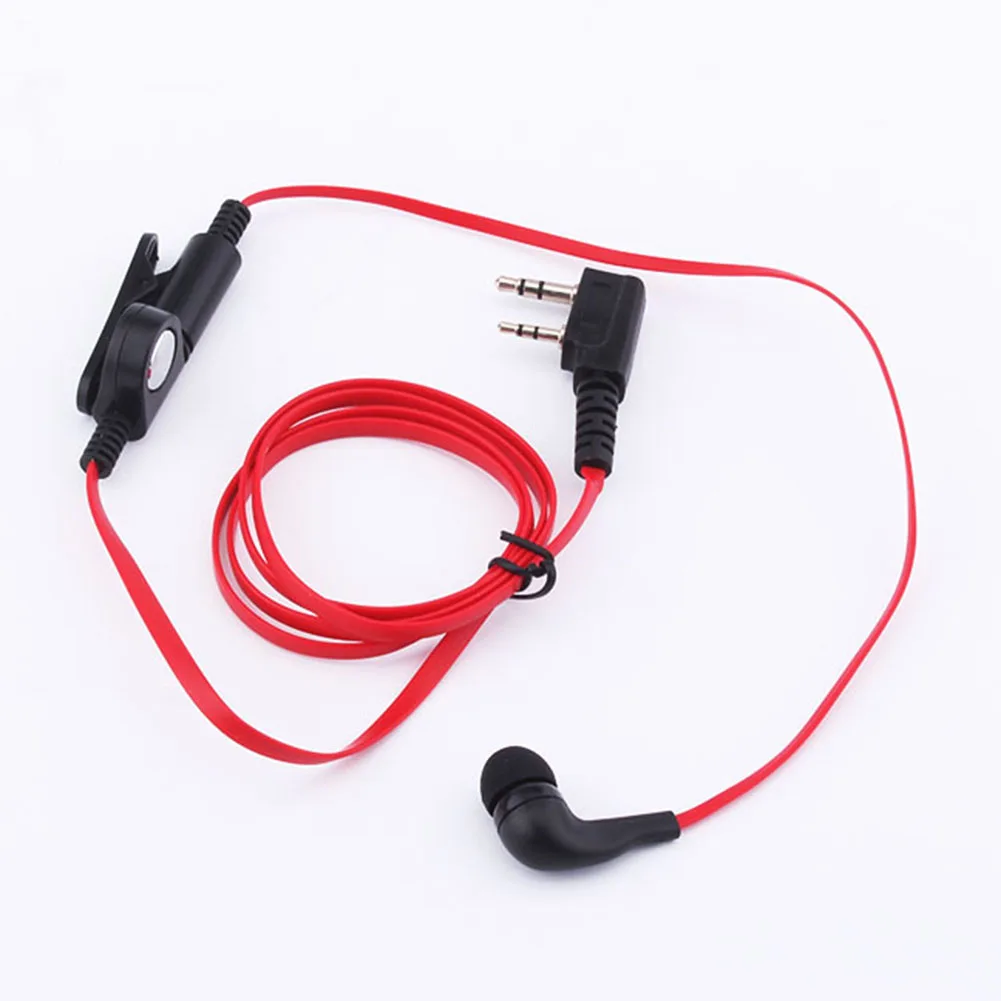 K Head наушники-вкладыши PTT Walkie Talkie Радио гарнитура плоский кабель наушник микрофон