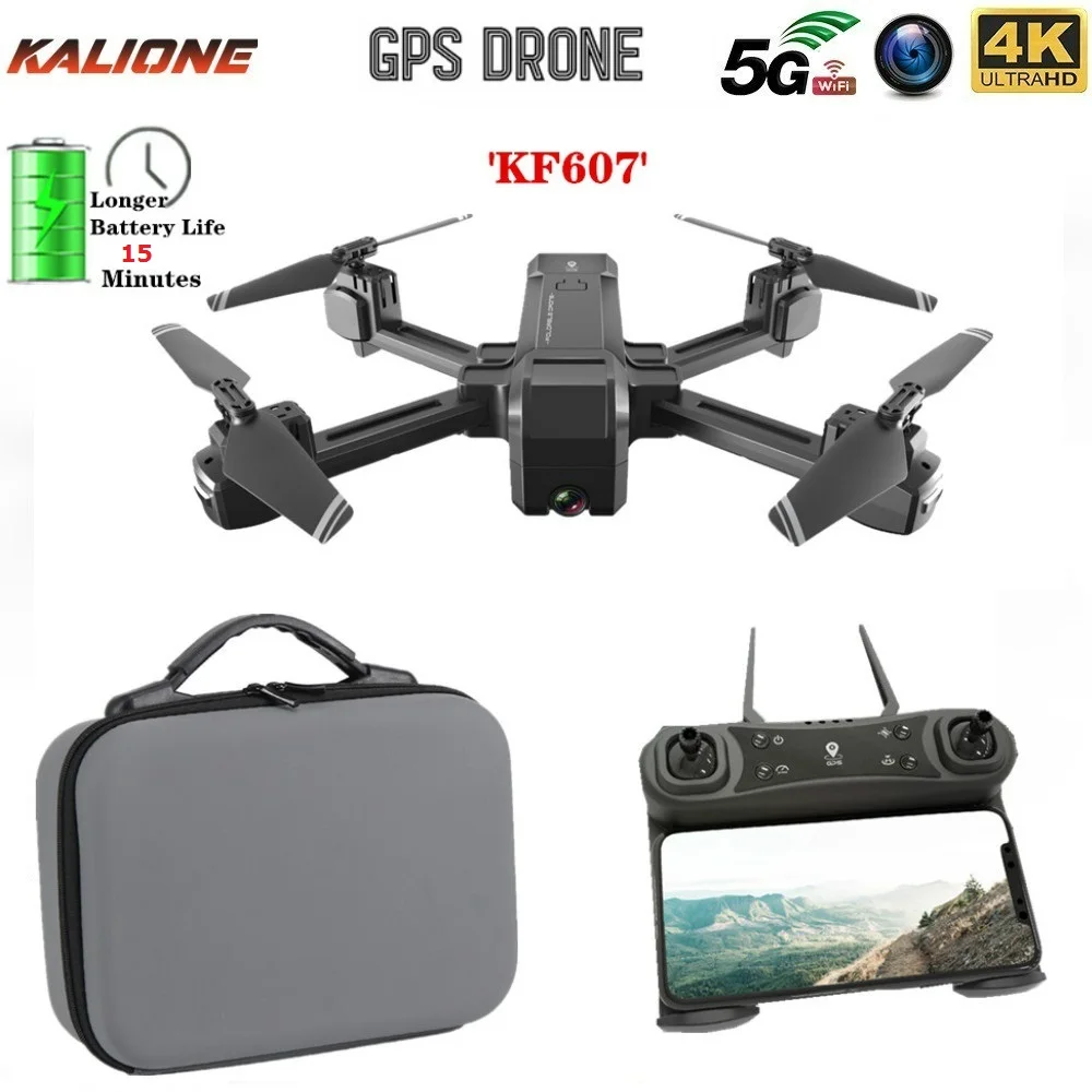 KF607 GPS Дрон с 4K HD двойной камерой 1080P 2 4G/5G Wifi FPV оптический поток RC Квадрокоптер