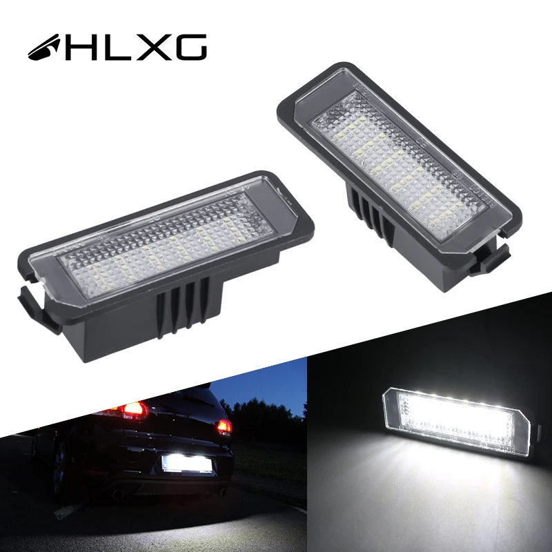 Светодиодная автомобильная лампа HLXG для номерного знака VW GOLF 4 5 6 7 Polo 9N 6R Passat B6 CC EOS
