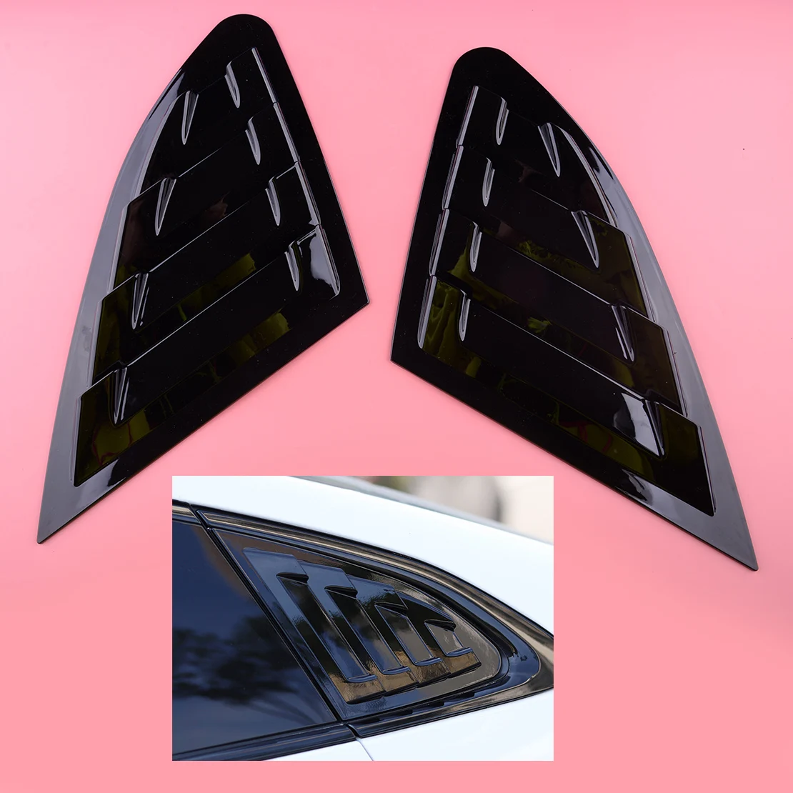 

Черные боковые жалюзи спуска затвора CITALL 1 пара, подходит для Chevrolet Malibu XL 2016 2017 2018 2019 2020