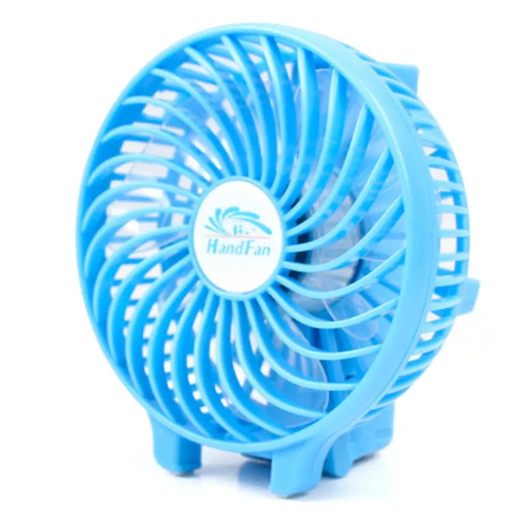 

New Mini 3 Gear Speed USB Handheld Battery Rechargeable Multifunctional Fan Mechanical Timer Control Rotary Vane Standard Wind
