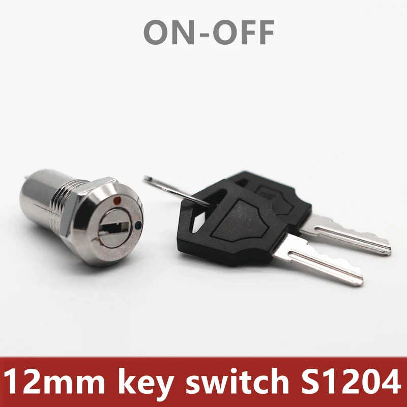 S1204 Электрический замок шкафа/φ 12 мм отверстие для резки/2 шт. ключей в